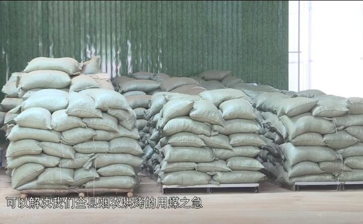 造粒機生產下來的生物質燃料顆粒,可以解決全縣煙農烘烤的用煤之急,用它替代煤來烤煙,可以解決2萬畝烤煙的烘烤燃料.jpg 造粒機生產下來的生物質燃料顆粒,可以解決全縣煙農烘烤的用煤之急,用它替代煤來烤煙,可以解決2萬畝烤煙的烘烤燃料.jpg